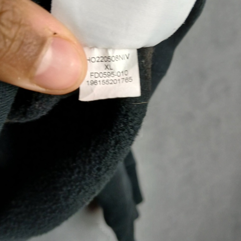 Air Jordan Mens Hoodie XL Black Cotton Lined Sorry For Your Loss Flower Warmth - Picture 6 of 12